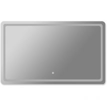 Emitto - led Wall Mirror Anti-fog Bathroom Mirrors Makeup Light 100x70cm