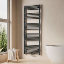 Emke - Badheizkörper Handtuchtrockner Handtuchwärmer 60x160cm, 794 Watt Anthrazit Bad-Heizkörper Mittelanschluss