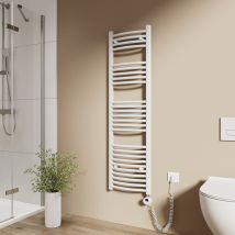 Emke Elektrischer Handtuchheizkörper 140x40cm 500w Handtuchtrockner Mit Heizstab Wlan-fähig Mit Tuya/smart Life App, Google Home & Alexa, 4 Heizmodi, 