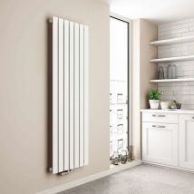 Heizkörper Flach Design Paneelheizkörper Mittelanschluss Vertikal, Einlagig, Weiß, 160x54cm, 991W - Emke