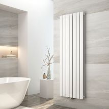 Emke - Heizkörper 160x54cm Flach Heizkörper Design Paneelheizkörper Vertikal, Doppellagig, Mittelanschluss, 1739W, Weiß