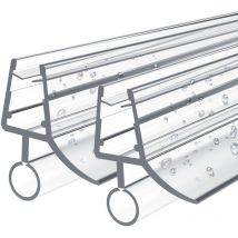 Emke - Joint de douche pour 4-6mm de verre Joint de douche en pvc porte de douche ou cabine de douche joint, modèle 2, 100cm 2 pièce