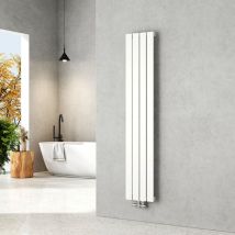 Radiateur eau chaude en acier, 160x30cm, Tube plat vertical monocouche, Convient pour 7,4 m² Blanc 557W - Emke