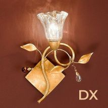 Emma Applique 1 Luce Lampada a parete Stile Classico - orientamento luce: luce verso destra