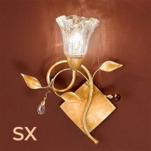 Emma Applique 1 Luce Lampada a parete Stile Classico - orientamento luce: luce verso sinistra