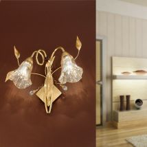 Emma Applique 2 Luci Lampada a Parete Stile Classico