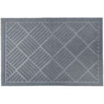 Emma Barclay Cross Hatch Anti-Slip Mat Grey 60x40cm