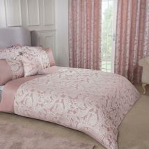 Emma Barclay - Duchess Duvet Super King Bed, 100% Polyester, Blush Pink