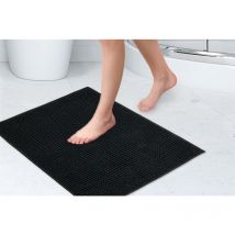 Emma Barclay - Noodle Shower Mat Black 40x60cm Non-Slip Chenille Mat