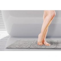 Tappeto da bagno antiscivolo Soft Touch in Argento - Tappetino da bagno 45 x 75 cm - Emma Barclay