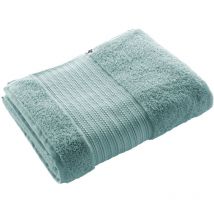 Emma - Serviette de Bain 90x150cm en Coton Bio Coloris Bleu Glacier