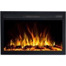 Emotion Flame Infinity 76 - 750/1500 W - Elektrischer Kamineinsatz - Premium-feuer - Einbaubar - 76x14x50 Cm - Led-kamin Mit Heizung
