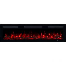 Emotion Flame Monarch 107 - 900/1800 W - Elektrischer Kamin - Premium-feuer - Wand- Und Einbaubar - 107x13x35 Cm - Dekorativer Led-kamin Mit Heizung