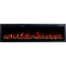 Emotion Flame Regal 126 - 900/1800 W - Elektrischer Kamin - Premium-feuer - Wand- Und Einbaubar - 126x35x12 Cm - Dekorativer Led-kamin Mit Heizung