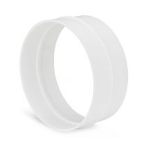 Empalme redondo PVC para extracción de humos - SIBER Diámetro: Ø150 mm
