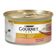Gourmet - Pastelitos Gold con salmón Purina 85 gramos