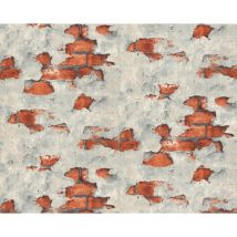 Edem - Empapelado aspecto piedra azulejos 819DN55 papel pintado vinílico estampado en caliente tejido non tejido ligeramente texturado de aspecto