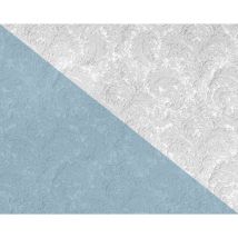 Edem - Papel pintado floral 83006BR60 Papel pintado no tejido para pintar texturado con ornamentos mate blanco 26,50 m2