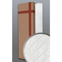 Empapelado texturado EDEM 83102BR70 papel pintado no tejido texturado de aspecto piedra mate blanco 1 caja 4 rollos 106 m2