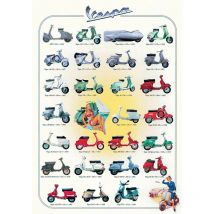 Empire 536754 - Poster educativo con scooter, Vespa, dimensioni 98x68 cm [Importato da Regno Unito]