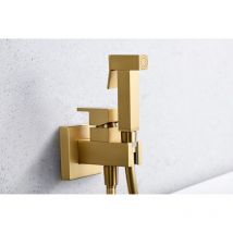 Mice Collection - Mitigeur de bidet à encastrer en laiton - Douche hygiénique à encastrer et monocommande Robinet de bidet à encastrer Couleur Or