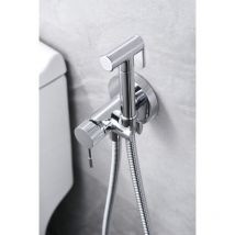 Mice - Rubinetto per bidet monocomando da incasso - Doccia igienica incorporata - Rubinetto per bagno bidet intimo per acqua calda/fredda