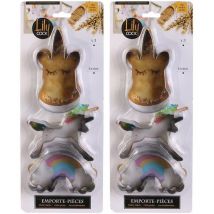 Emporte-pièces en métal licorne (Lot de 2)