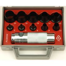 Coffret d'emporte pieces decoupe joints Boehm de 3 à 20 mm