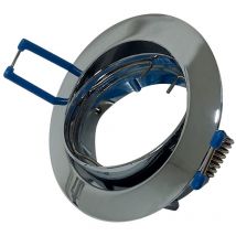 Empotrable circular basculante Zamak cromo - Cromo
