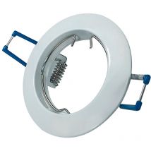 Empotrable circular fijo Zamak blanco - Blanco