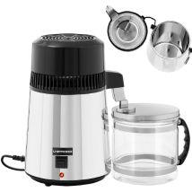 Uniprodo – Distillateur d'eau UNI-WD-150 – 4L – Acier inoxydable, verre – 820W, 230V, 1L/h