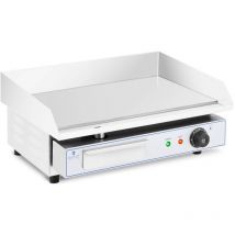 Plancha Électrique Professionnelle Plaque De Cuisson Lisse Acier 55x40cm 3kW