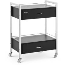 Chariot De Rangement Service Salon Coiffure Salle De Bain 2 Tablettes & Tiroirs