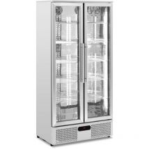 Royal Catering - Frigo à Boissons Réfrigérateur Bar Vitrine Porte Double Vitrage 458L Inox