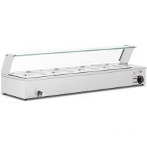 Royal Catering - Bain-Marie Professionnel Maintien Au Chaud Robinet 2000W 4xGN 1/2