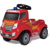 Rolly Toys - Ferbedo Véhicule autoporté des pompiers nouveau + voiture autoportée pour camion de pompiers lumière bleue sirène klaxon
