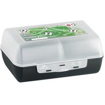 Emsa 516991 Variabolo-contenitore Per Pappa, Motivo: Calcio, Con Paratia, In Plastica, 16 X 11 X 7 Cm