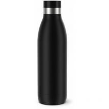Emsa Bludrop Color Trinkflasche 0,7 L schwarz – Quick Press Verschluss