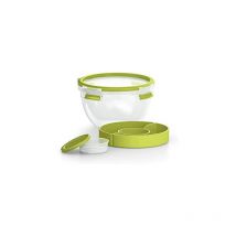 N1071300 Clip & Go Salad Box de, Clear & Green, 1 Stück (1st Pack) - Emsa