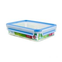 Clip and Close Rettangolare Scatola Translucent 1 Pezzo - Emsa