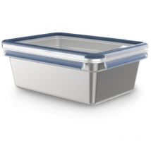 Rechteckige Box 3 L - Clip & Close Edelstahl - Emsa