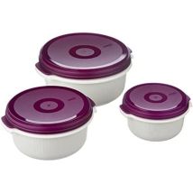 Micro Family Set Of Récipients Pour Micro-ondes, Plastique, 3 Pièces. - Emsa