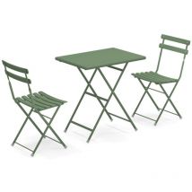 Arc En Ciel Set 2 Sedie Pieghevoli 1 Tavolo Pieghevole Verde Militare Ral 6003 (17)
