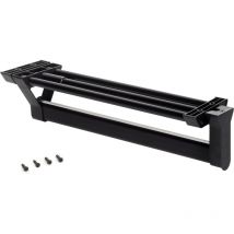 Emuca - Ausziehbarer Kleiderstange für Schränke,Schwarz, Aluminium