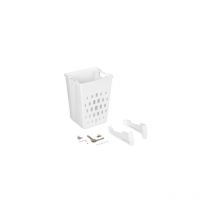 Portabiancheria Emuca per modulo da 450 mm, Plastica bianca