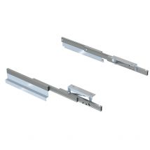 Emuca - Coulisses pour table extensible et relevable Oplà Folding+39, Aluminium, Acier inox anodisé