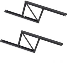 Ensemble de mécanismes de levage pour tables basses, permette elevare la mesa 192mm, Acier, Peint en noir - Emuca