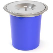 Recycle, contenitore per rifiuti da incasso per il spessore di lavoro della cucina, 1 tazza estraibile da 5 lt, Acciaio inossidabile e Tecnoplastica