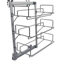 Porta scarpe laterale estraibile keeper, verniciato alluminio, acciaio e tecnoplastica, 1 u - Emuca