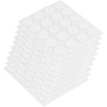 Lotto di 1.000 tappi coprivite, adesivi, diametro 13 mm, Tecnoplastica, Bianca - Emuca